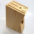 Wooden Knife Block Countertop Knife Holder with Scissors-Slot for Kitchen