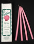 D'light Online Patrician 10 Inch Hand Dipped Skinny Taper Candles (Set of 12, Pink)