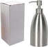 304 Stainless Steel Soap Dispenser 16oz Rust-Proof Liquid Pump Bottle for Kitchen or Bathroom Countertop