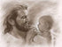 David Bowman Precious Wall Art Print, Jesus Christ and Baby, Religious Spiritual Christian Fine Art (11x14 print)