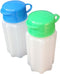 Handy Housewares Spill-Proof Flip-Lid Mini Salt & Pepper Shakers | Compact Durable