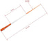 Pack 25 48 inches, 5/16 inch The ROP Shop of Driveway Markers, Rods, Stakes, Snow Poles, Orange Reflective Fiberglass