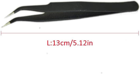 Backflow Cone Incense Tweezers, Stainless Steel Curved Pointed Fine Tip Tweezers for Picking Up Backflow Cone Incense