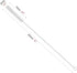 GFDesign Drinking Straw Cleaning Brushes Set 12" Extra Long 12mm Extra Wide Pipe Tube Cleaner Nylon Bristles Stainless Steel Handle - 12" x 1/2" (12mm) - Set of 4 by GFDesign