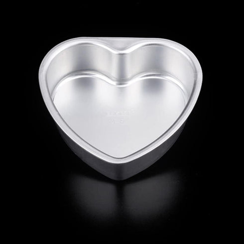 PATKAW Non Stick Heart Cake Mold, Aluminum Alloy Baking Pan for Cheesecake, DIY Cake Oven Pans for Wedding Party