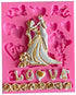Bride and Groom Tuxedo Wedding Dress Set Silicone Molds for DIY Wedding Party Cake, Fondant, Biscuit, Cookies, Soap,