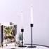 Black Metal Candlesticks Holder for Taper Candles - Romantic Candle Holders for Wedding Birthday Dinner