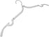 SE 12-Piece Folding Ultra Compact Travel Hangers (Black & White), Open 16-Inches, Folded 5-Inches