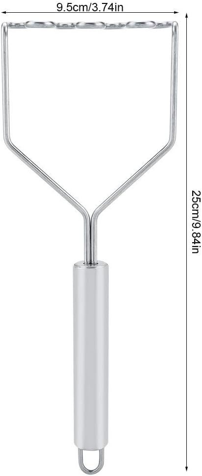 FTVOGUE Stainless Steel Potato Masher, Vegetable Mud Crusher, Kitchen Gadgets for Potato Puree