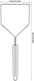 FTVOGUE Stainless Steel Potato Masher, Vegetable Mud Crusher, Kitchen Gadgets for Potato Puree