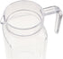 600ML Acrylic Pitcher, Transparent Juice Bottle Striped Water Ice Cold Juice Jug with Lid and Handle Cold Water Kettles for Juice Tea Water Milk Sangria Lemonade by GUEDKIKL