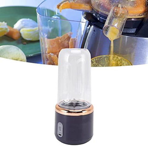 USB Size Blender, 300ml Baby Food Shakes Food Processor Portable Blender with Lid for Travel, Outdoor