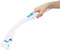 Toilet Brush with Long Handle, Cotton Toilet Scrubber Wand and Replaceable Detergent Head for Home Bathroom Cleaning