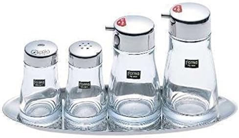 FORMA Glass and Stainless Steel Soy Sauce Pot