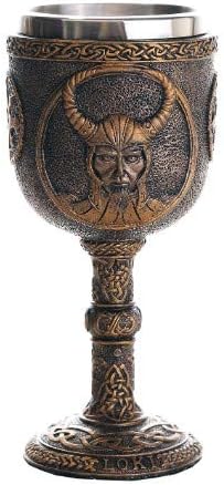 Pacific Giftware Norse Mythology Loki Wine Goblet Chalice Cup, 7oz