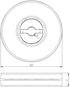 TamBee 4PCS 2Inch Acrylic Lazy Susan Turntable Organizer - Black Revolving Display Base for Kitchen Pantry