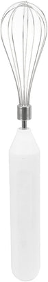 Electric Egg Beater Handheld USB Charging Milk Frother Portable Cordless Drink Mixer with Stainless Steel Whisk (White) by Ozgkee