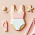 One Piece Bathing Swimsuit/Lingerie Cookie Cutter 4 Inch - Tin Plated Steel from The Cookie Cutter Shop - Made in the