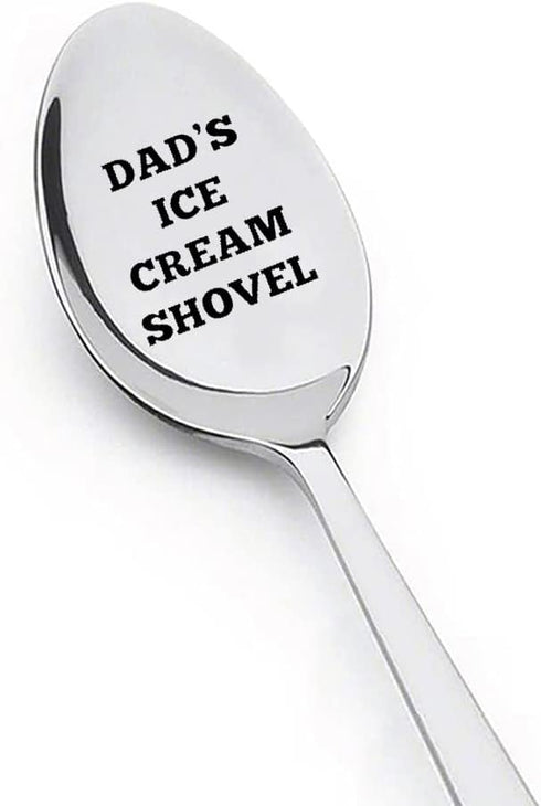 Birthday Christmas Gift for Dad, Ice Cream Spoon, Unique Dad's Day Gift for Fathers Day from Daughter, Son