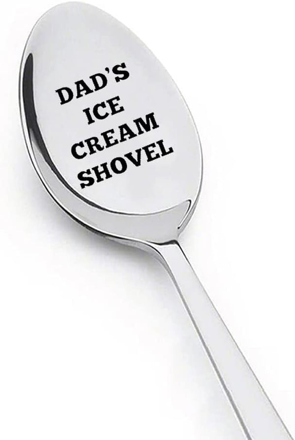 Birthday Christmas Gift for Dad, Ice Cream Spoon, Unique Dad's Day Gift for Fathers Day from Daughter, Son