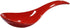 6 pcs Red Round-Bottom Soup Spoons - Asian Porcelain Ceramic Rice Spoons for Home Kitchen and Restaurant