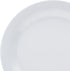Amazon Basics Melamine (Plastic) Plate, 6 Piece Set, 10.5 in, White (Previously AmazonCommercial)