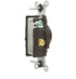 Leviton 20-Amp, 250-Volt, Commercial Grade, Narrow Body Single Receptacle, Straight Blade, Grounding, Side Wired, 5821,