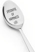 Best Friends Spoon Gifts for Women Men, BFF Birthday Gift for Mom Dad Daughter Son, Spoonful of Happiness for Coffee