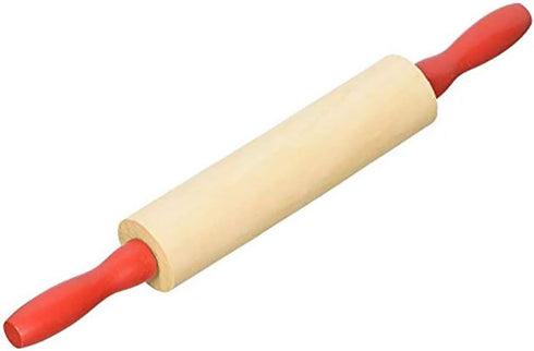 7.5 Inch (Pack 6) 7.5" (Pack 6) The Dreidel Company Mini Rolling of Rolling Pin for Play Dough - Wood Kids Rolling Pin