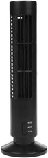 Portable Air Cooler, Vertical Bladeless Fan, USB Desktop Air Conditioner Mini Cooling Tower for Home Office (Black)