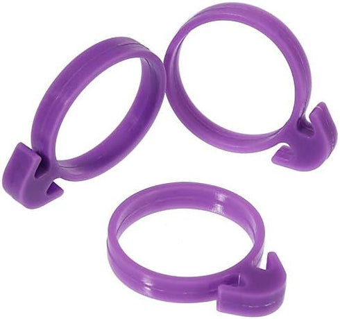 60 Pcs Reusable Pastry Bag Ties, Silicone Decoration Clips for Cake Piping, 15 Each Light Purple, Blue, Pink, Green