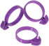 60 Pcs Reusable Pastry Bag Ties, Silicone Decoration Clips for Cake Piping, 15 Each Light Purple, Blue, Pink, Green