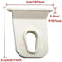 5 Pcs White Awning Clothes Hook for RV Caravan Camper, Organizer Rack Hanger for Outdoor Car Tools