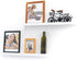 Greenco Set of 2 Picture Shelf, Wall Mounted Photo Ledge Floating Shelves for Bedroom, Living Room, Kitchen, White