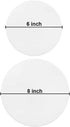Ergonflow 100 Sheets Parchment Paper Rounds - 6" and 8" Diameter Non-Stick Cake Pan Liner Circles