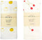 Nassen Dye Gauze Face Towel Set of 2, Yuzu & Cherry
