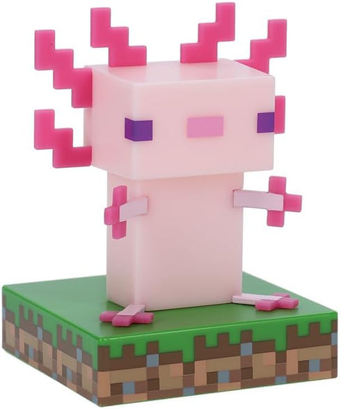 Minecraft Officially Licensed Axolotl Free Standing Desk Light, Gaming Room Decor and Merchandise for Boys and Girls