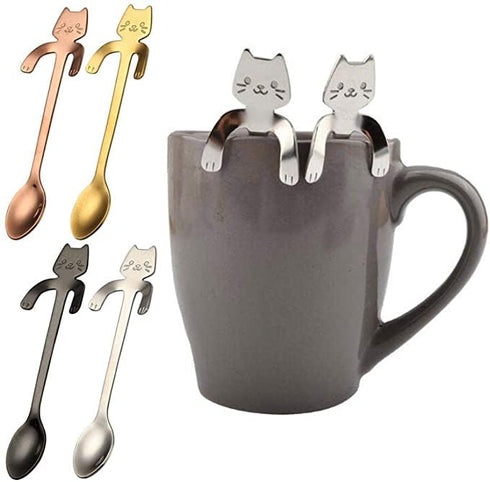 4 1 Pack 4. 1 Eternal Spirit Beauty in Coffee, with GANODERMA (REISHI) of Bonus Stainless Steel Cute Mini Cat Spoon