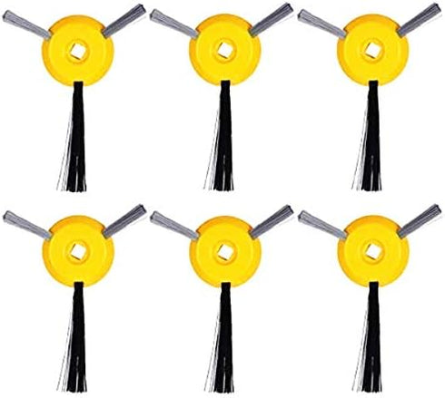 6 Pack Vacuum Brush Replacement Side Brushes for Shark ION Robot Models RV700, RV720, RV750, RV755