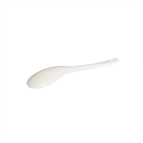 4 pcs Porcelain Egg Spoons, 5 Inch Ceramic Spoons for Coffee, Dessert, Yogurt, Tea