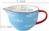 Blue Fish Pattern Kitchen Ceramic Mixing Bowl, 0.5 Quart Large Bowl, with Pouring Spout and Handle by Gaolinci