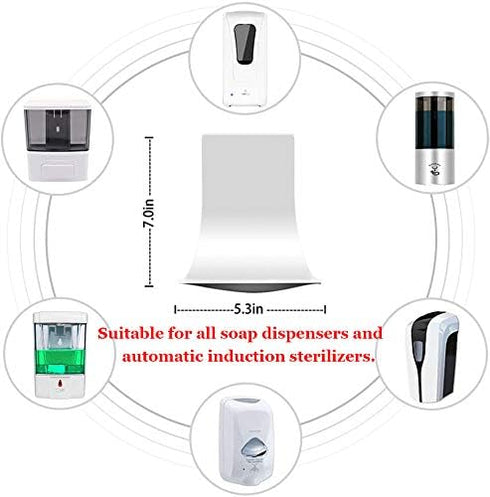 ZZBD Drip Tray for Automatic Hand Sanitizer Dispenser, Wall Mount Drip Tray, Spray Drip Tray, Alcohol Catch Tray, Foam
