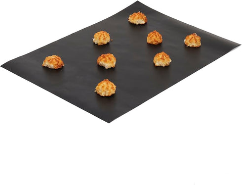 Non-Stick Silicone Oven Liner, Baking Mat, Grill Mat, Black by Home Basics