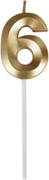 Bailym 60th Birthday Candles, Gold Number 60 Cake Topper for Birthday Decorations Party