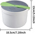 Microwave Rice Cooker, 2L Microwave Rice Steamer Pasta Cooker, Food Grade PP Microwave Cooker, Strainer and Steamer Pot