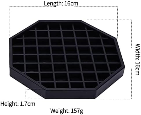 Octagon Coffee Drip Tray by Hard Black Plastic for Coffee Countertop, Drip Tray for Drink Dispenser (6" - 1 Pcs)