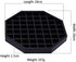Octagon Coffee Drip Tray by Hard Black Plastic for Coffee Countertop, Drip Tray for Drink Dispenser (6" - 1 Pcs)