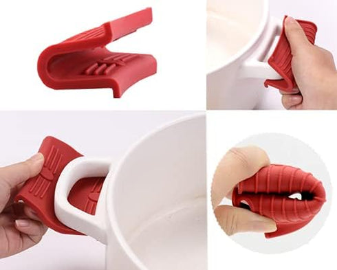 3 Pack Silicone Hot Handle Holder, Non-Slip Heat Resistant Sleeve for Cast Iron Skillets and Pots