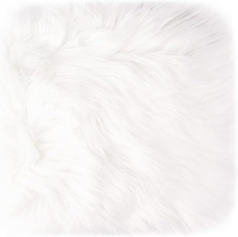 Small Product Photo Background & Luxury Props, 12 Inches Faux Fur Sheepskin Cushion for Tabletop Photography