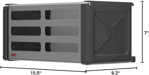 Rubbermaid FastTrack Rail Access Bin for Garage Organization of Sports Equipment, Gardening Supplies, and Home Storage
